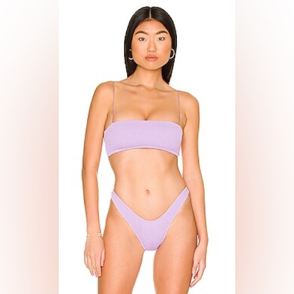 Gigi C Purple Jewel Vivian Bikini Top Size Large EUC - Picture 1 of 7